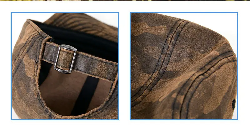 Men's Soft Cotton Camouflage Sun Hat with Breeze Vent — feature 15
