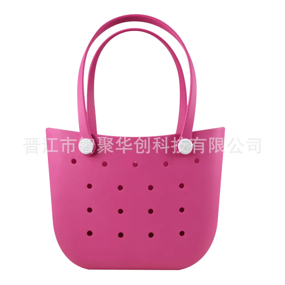 Eva Hole Crescent Bag Green Lightweight Beach Bag