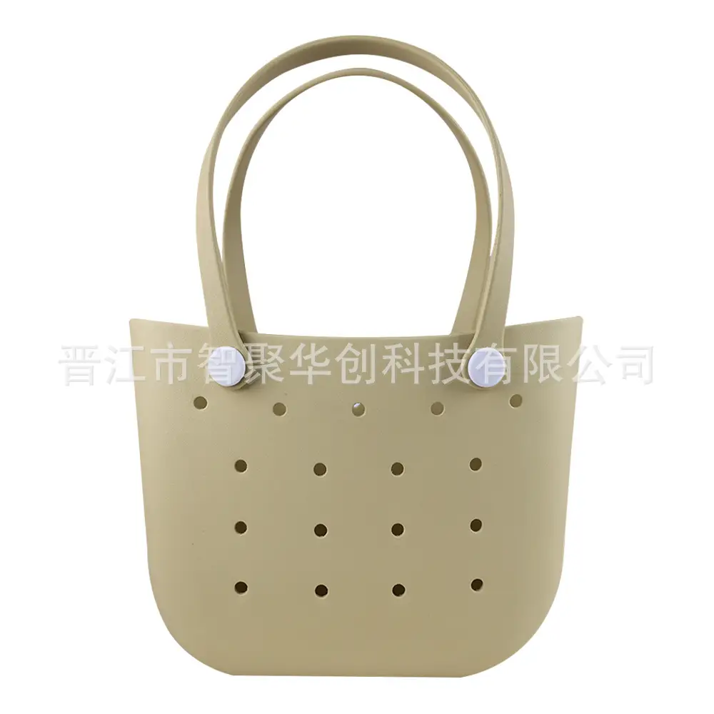 Eva Hole Crescent Bag Green Lightweight Beach Bag