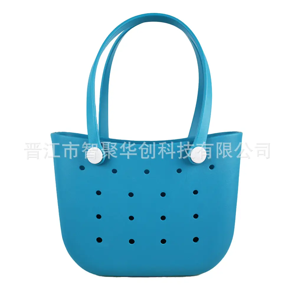 Eva Hole Crescent Bag Green Lightweight Beach Bag