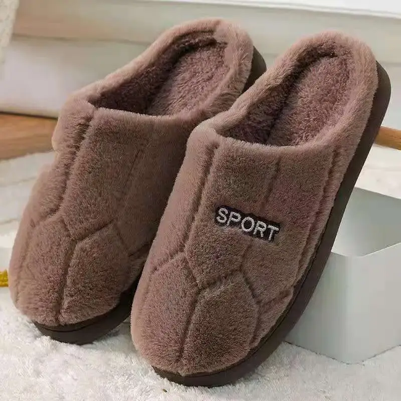 Blue Cotton Slippers for Men Women Indoor Warm Winter - Image 8
