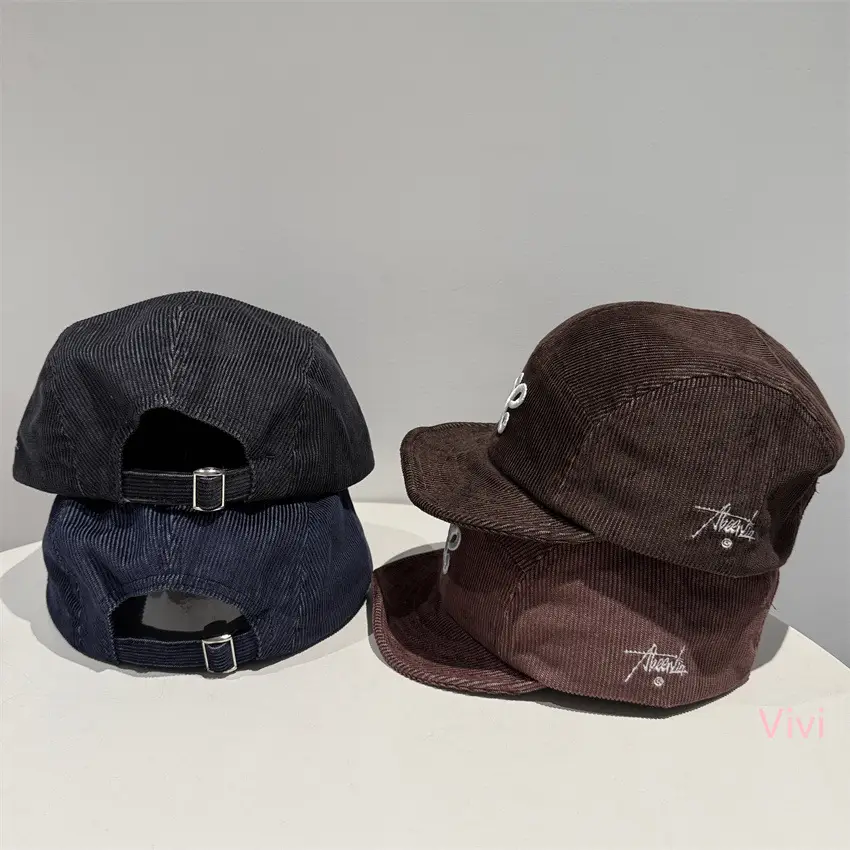 Black Embroidered Baseball Cap for Men Women Autumn Winter - Image 6