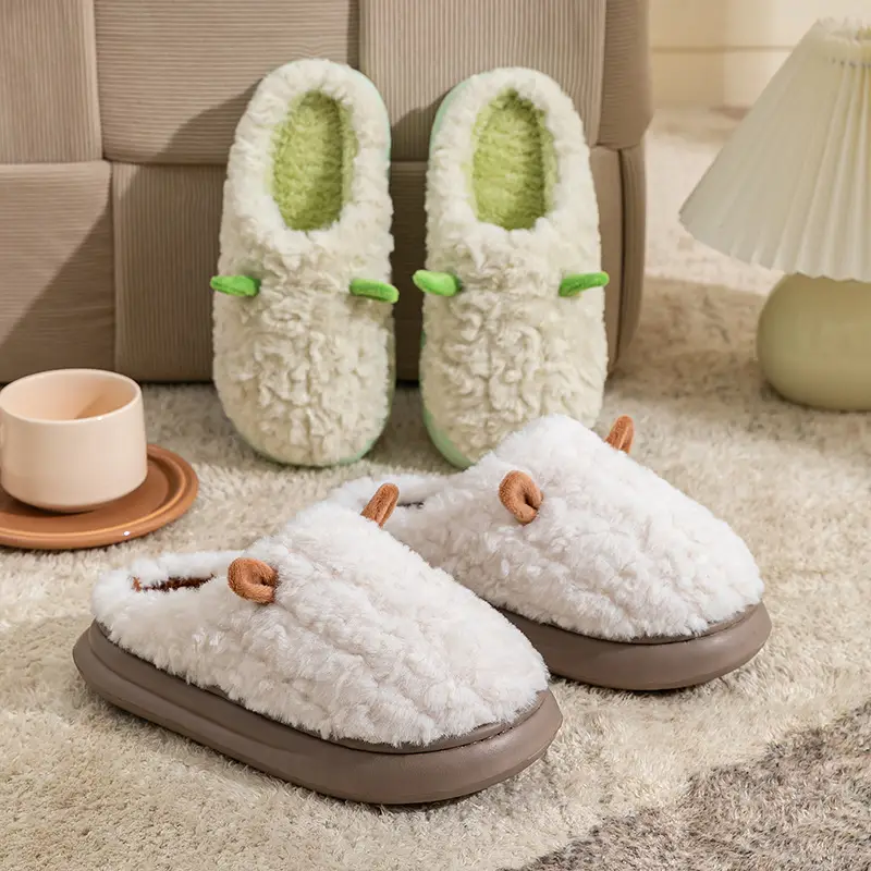 Wholesale Cotton Slippers for Women, Grey, Warm, Non-Slip - Image 9