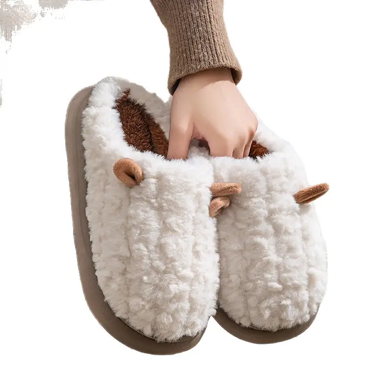 Wholesale Cotton Slippers for Women, Grey, Warm, Non-Slip - Image 10