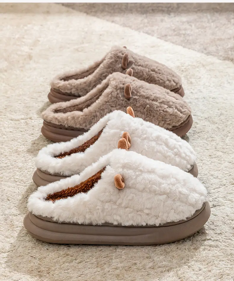 Wholesale Cotton Slippers for Women, Grey, Warm, Non-Slip — feature 17