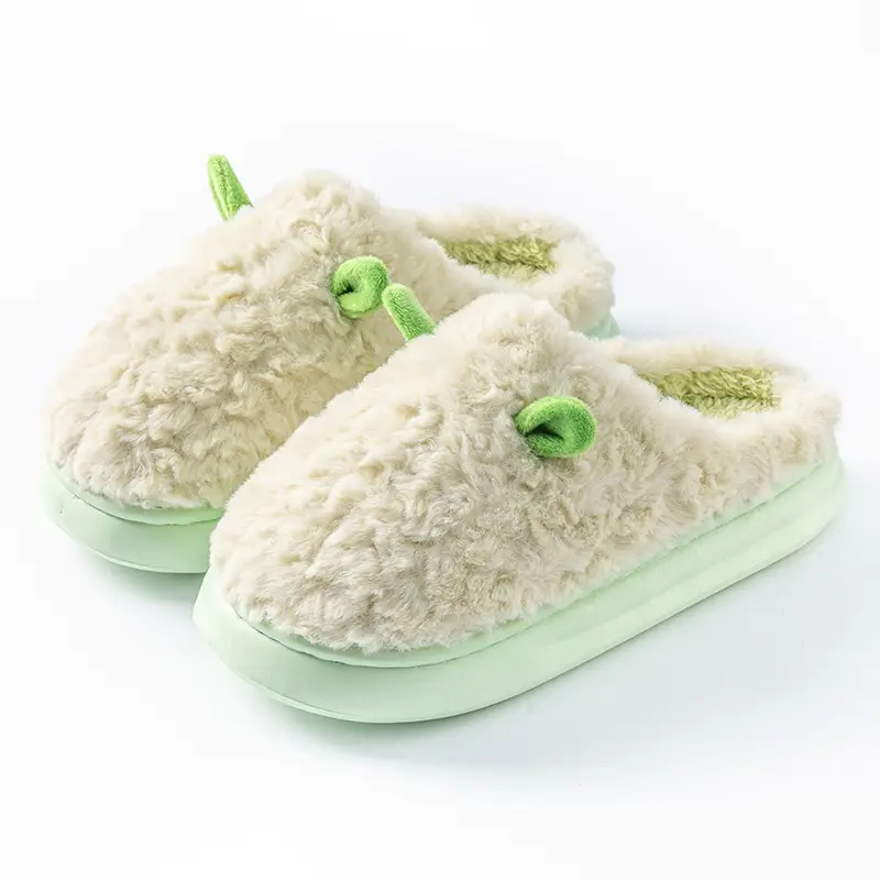 Wholesale Cotton Slippers for Women, Grey, Warm, Non-Slip - Image 3