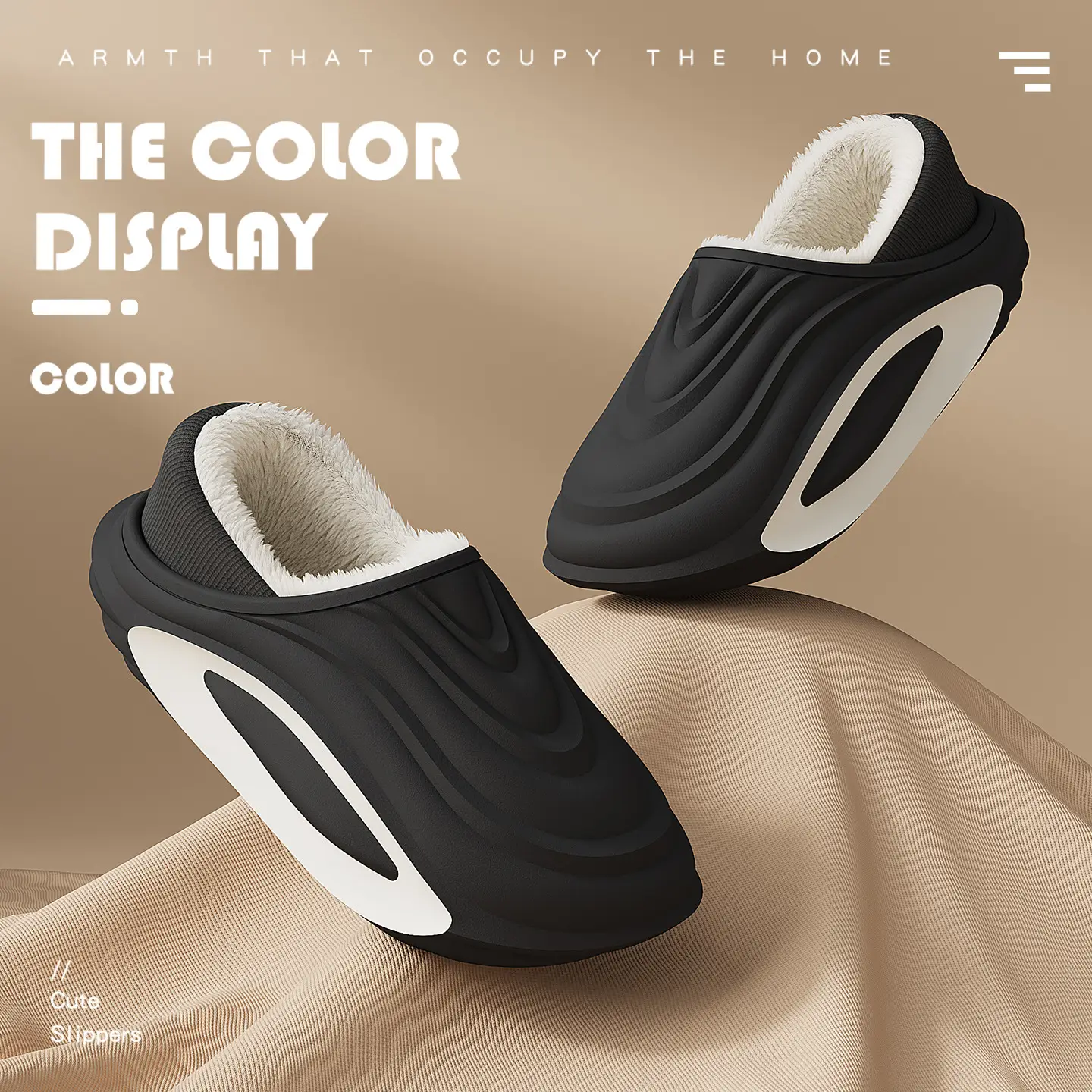Green Waterproof Cotton Slippers for Men Winter Warm Non-Slip - Image 9