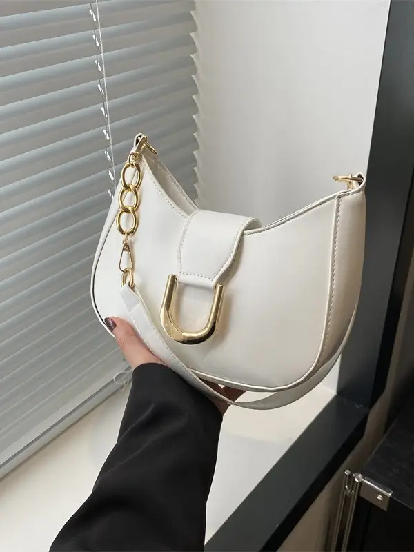 2026 Women's Tan Zipper Crossbody Bag - Image 7