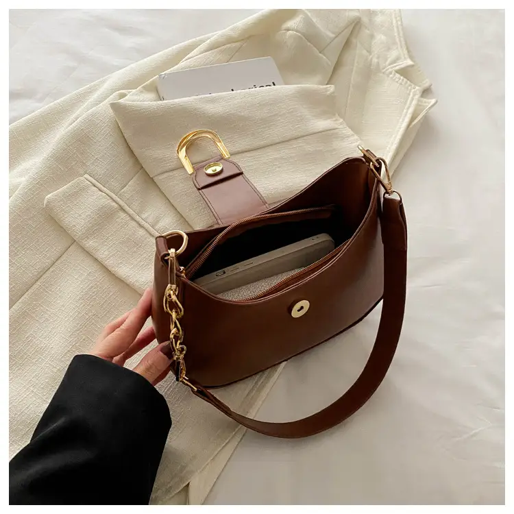 2026 Women's Tan Zipper Crossbody Bag — feature 13