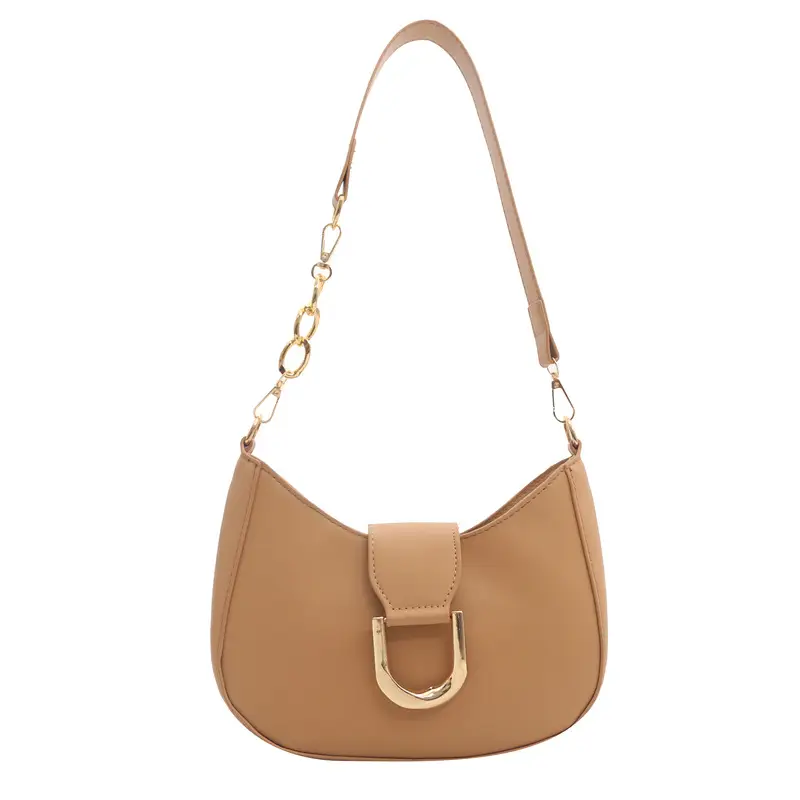 2026 Women's Tan Zipper Crossbody Bag - Image 4