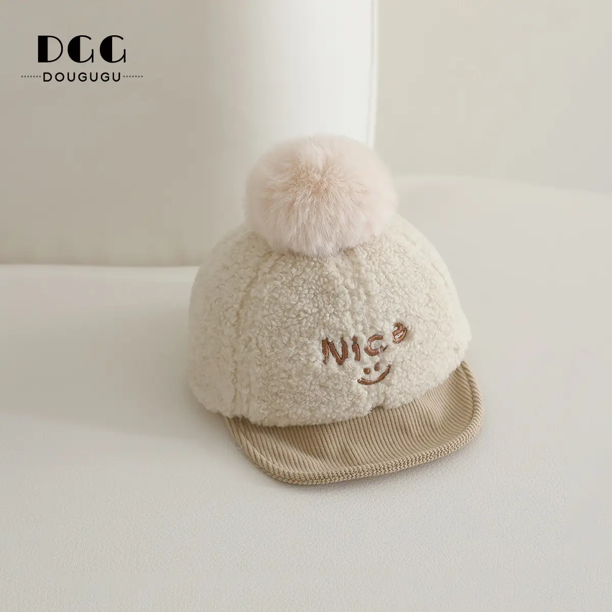 Cute Plush Peaked Hat for Boys Girls Winter — feature 9