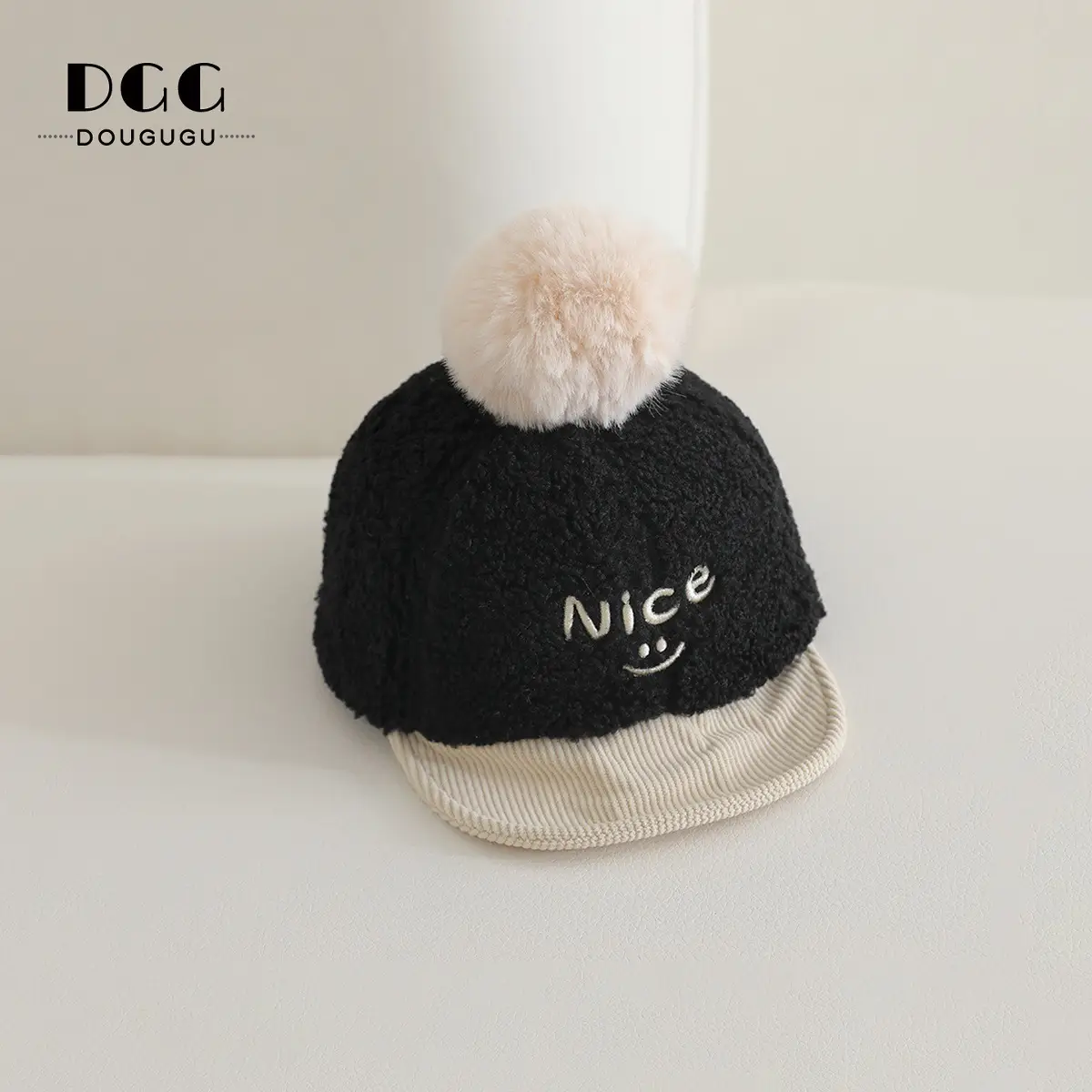 Cute Plush Peaked Hat for Boys Girls Winter - Image 2