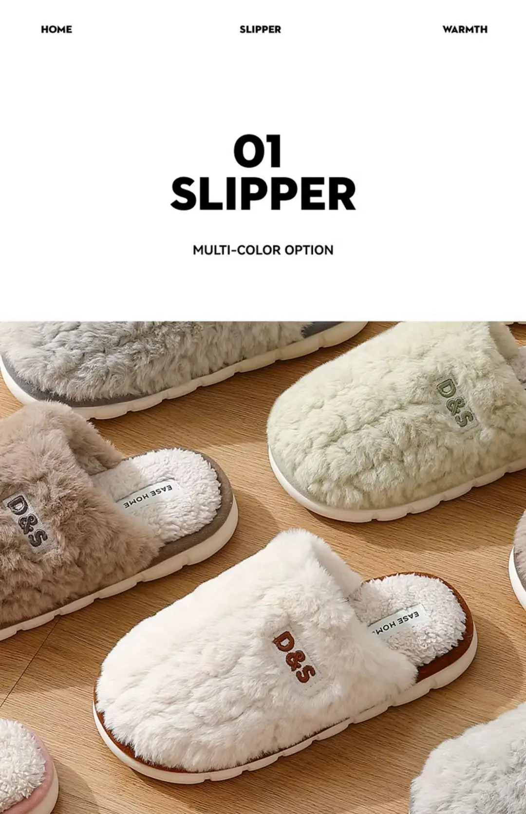 Silent Cotton Slippers for Women, Autumn and Winter Thin Style, Home Soft Sole, Non-Slip, Odor-Resistant, Warm Plush Couple Cotton Slippers for Maternity — feature 4