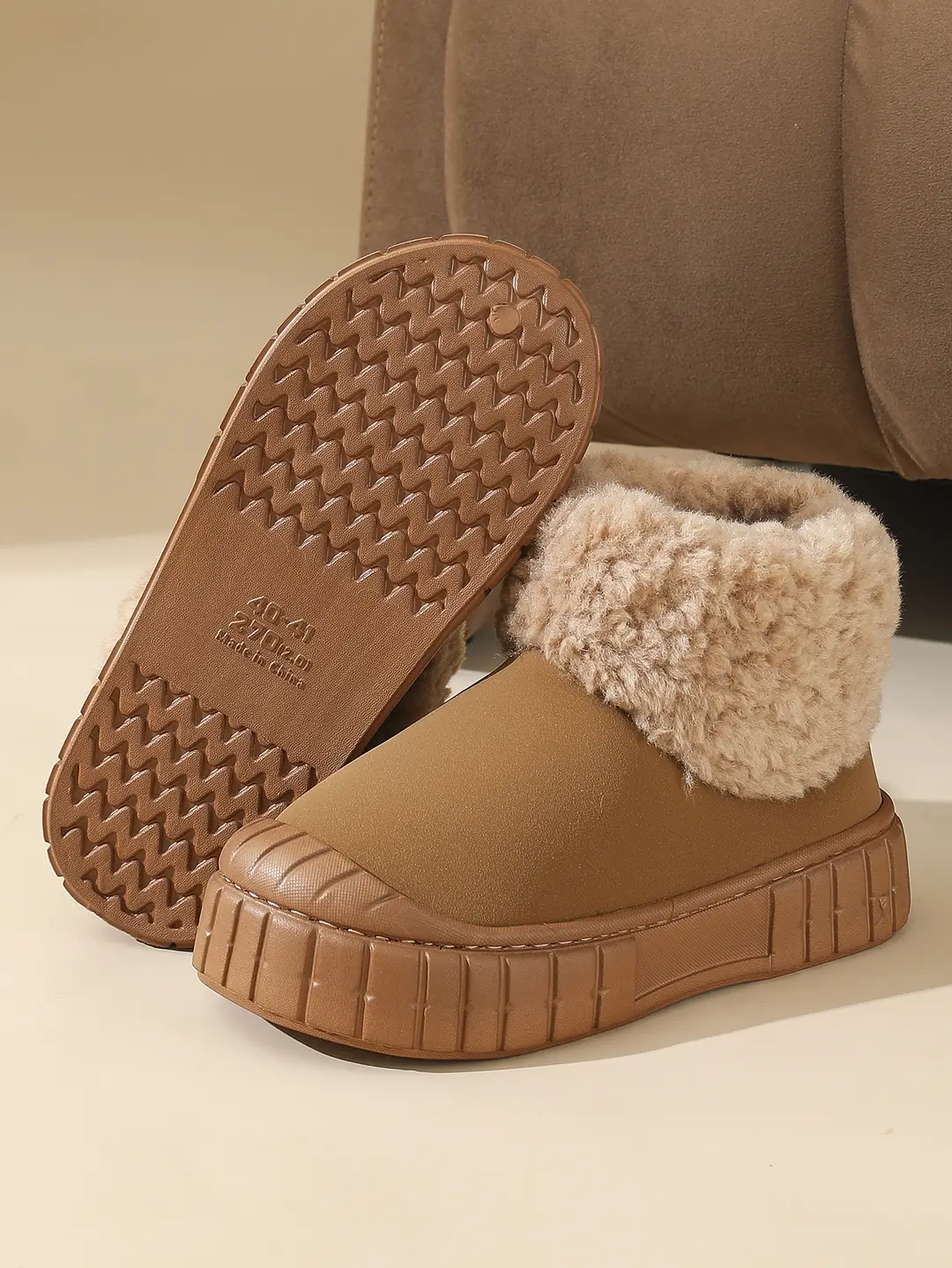 High-Top Snow Boots for Women, 2025 New Winter Style, Fleece-Lined, Thickened, Waterproof, Non-Slip, Northeast-Style Large Cotton Shoes for Women — feature 12