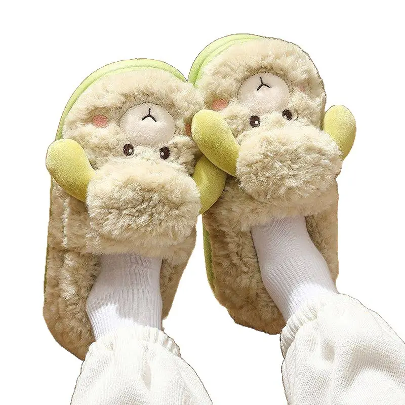 Women's Winter Cartoon Lamb Thick Slippers - Image 7