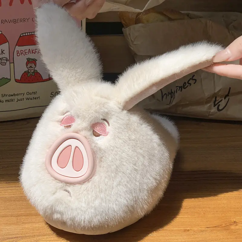 2025 New Flying Pig Cotton Slippers for Women, Winter Warm, Non-Slip, Fleece-Lined, Thickened, Cute Cotton Slippers for Autumn - Image 3