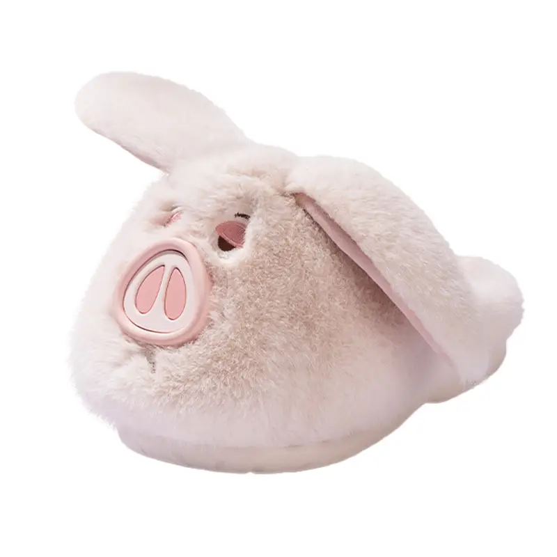 2025 New Flying Pig Cotton Slippers for Women, Winter Warm, Non-Slip, Fleece-Lined, Thickened, Cute Cotton Slippers for Autumn - Image 7