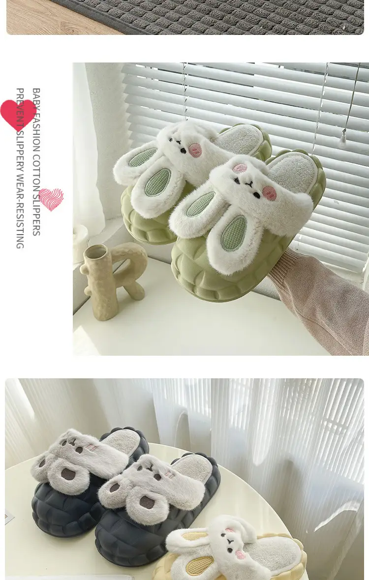 Waterproof Cotton Slippers Men's Removable Winter Home Household Couple Warm Cotton Shoes Winter Cotton Slippers Outer Wear Slippers — feature 10