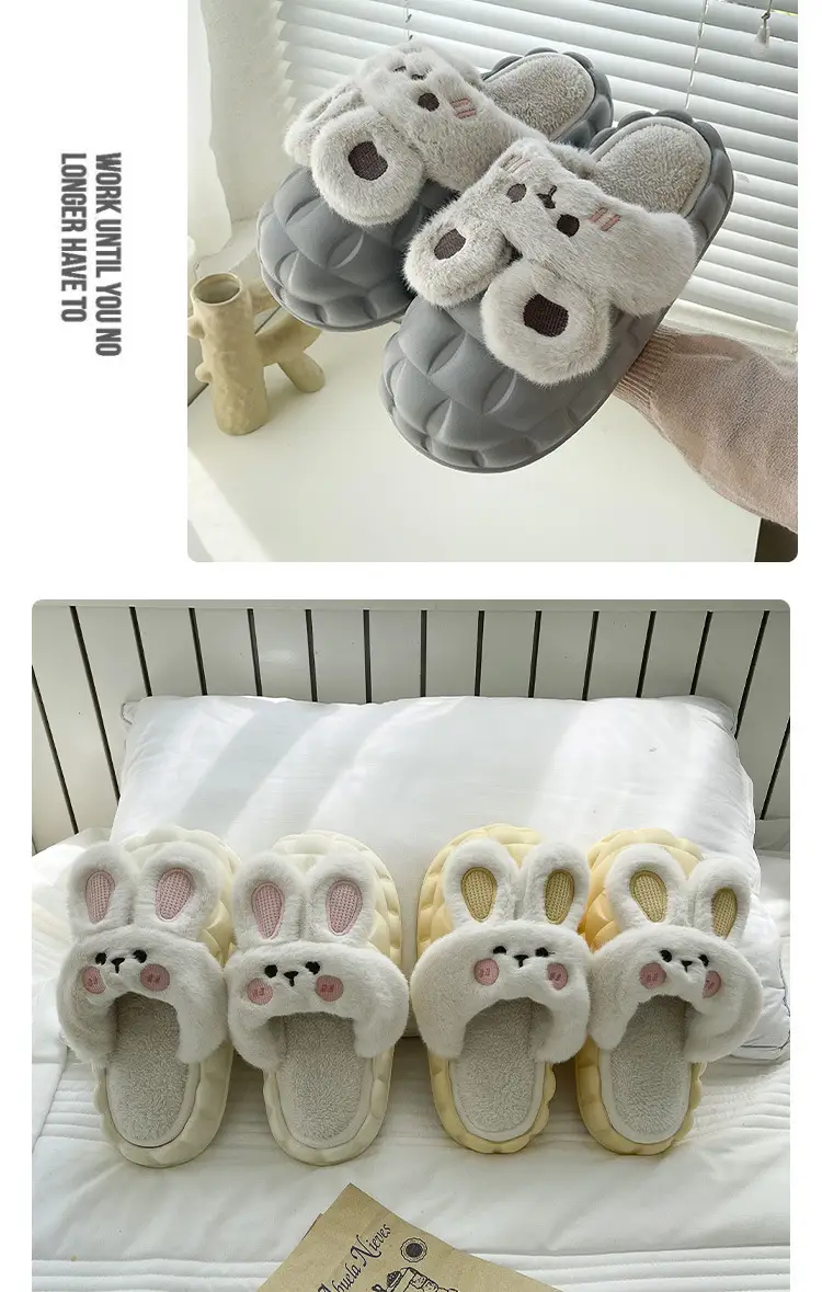 Waterproof Cotton Slippers Men's Removable Winter Home Household Couple Warm Cotton Shoes Winter Cotton Slippers Outer Wear Slippers — feature 13