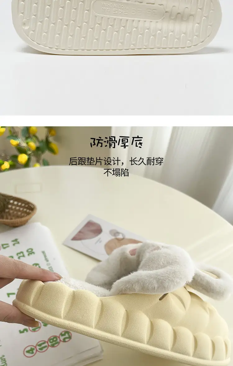 Waterproof Cotton Slippers Men's Removable Winter Home Household Couple Warm Cotton Shoes Winter Cotton Slippers Outer Wear Slippers — feature 7
