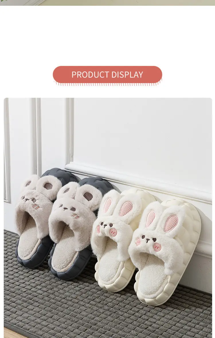 Waterproof Cotton Slippers Men's Removable Winter Home Household Couple Warm Cotton Shoes Winter Cotton Slippers Outer Wear Slippers — feature 9