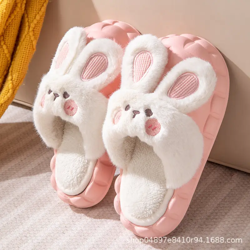 Waterproof Cotton Slippers Men's Removable Winter Home Household Couple Warm Cotton Shoes Winter Cotton Slippers Outer Wear Slippers