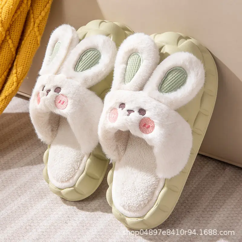Waterproof Cotton Slippers Men's Removable Winter Home Household Couple Warm Cotton Shoes Winter Cotton Slippers Outer Wear Slippers