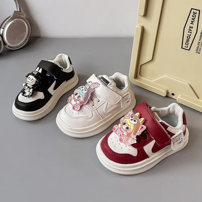 Baby Sneakers White Pink Low Top Lightweight Kids