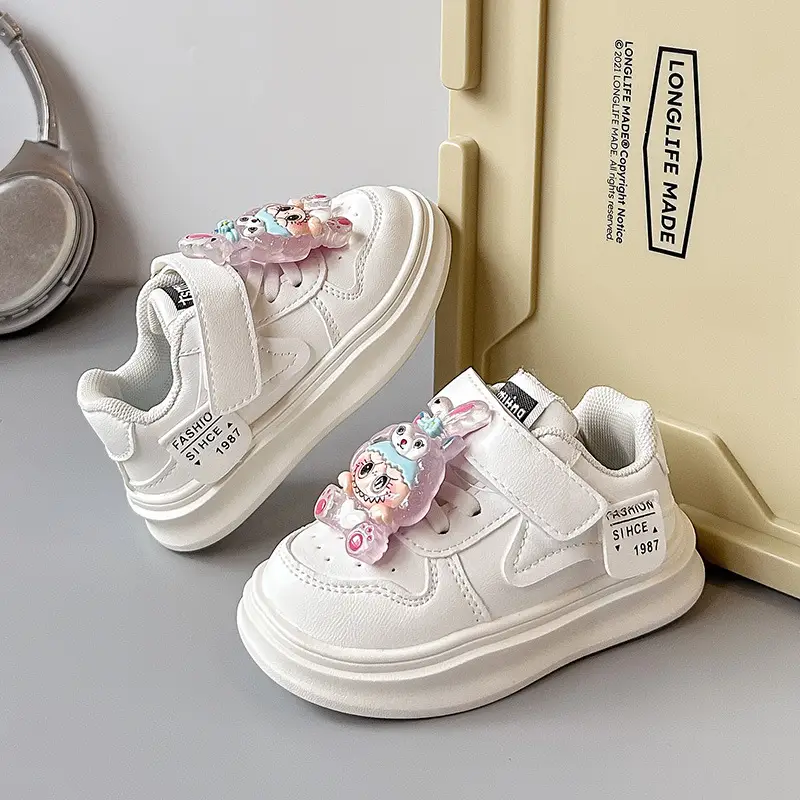 Baby Sneakers White Pink Low Top Lightweight Kids — feature 18