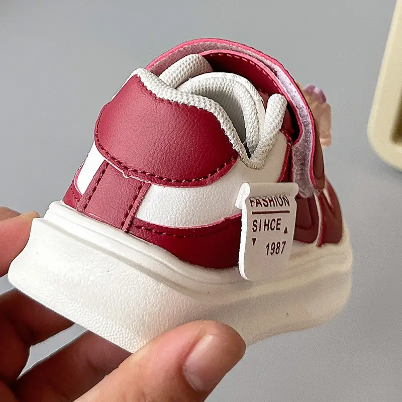 Baby Sneakers White Pink Low Top Lightweight Kids — feature 25