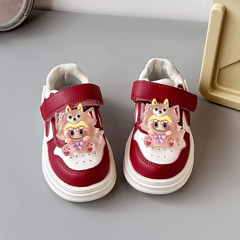 Baby Sneakers White Pink Low Top Lightweight Kids — feature 3