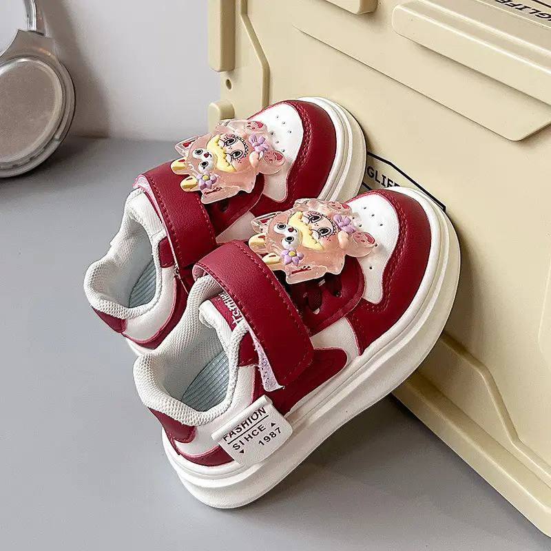 Baby Sneakers White Pink Low Top Lightweight Kids