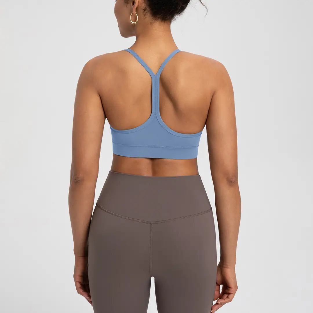 Athena Lulu Sports Bra for Women Nlllt with Chest Pads, Nude Feel, Beautiful Back, Quick-Dry Running Yoga Bra
