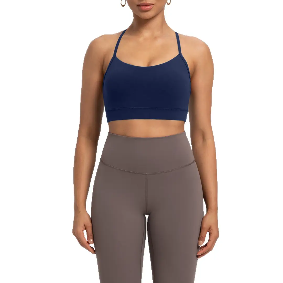 Athena Lulu Sports Bra for Women Nlllt with Chest Pads, Nude Feel, Beautiful Back, Quick-Dry Running Yoga Bra