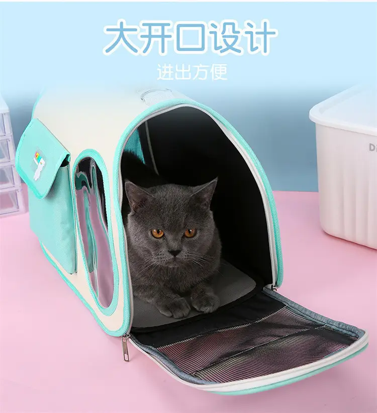 Portable Cat & Pet Carrier Bag for Car and Outdoor Use — feature 18