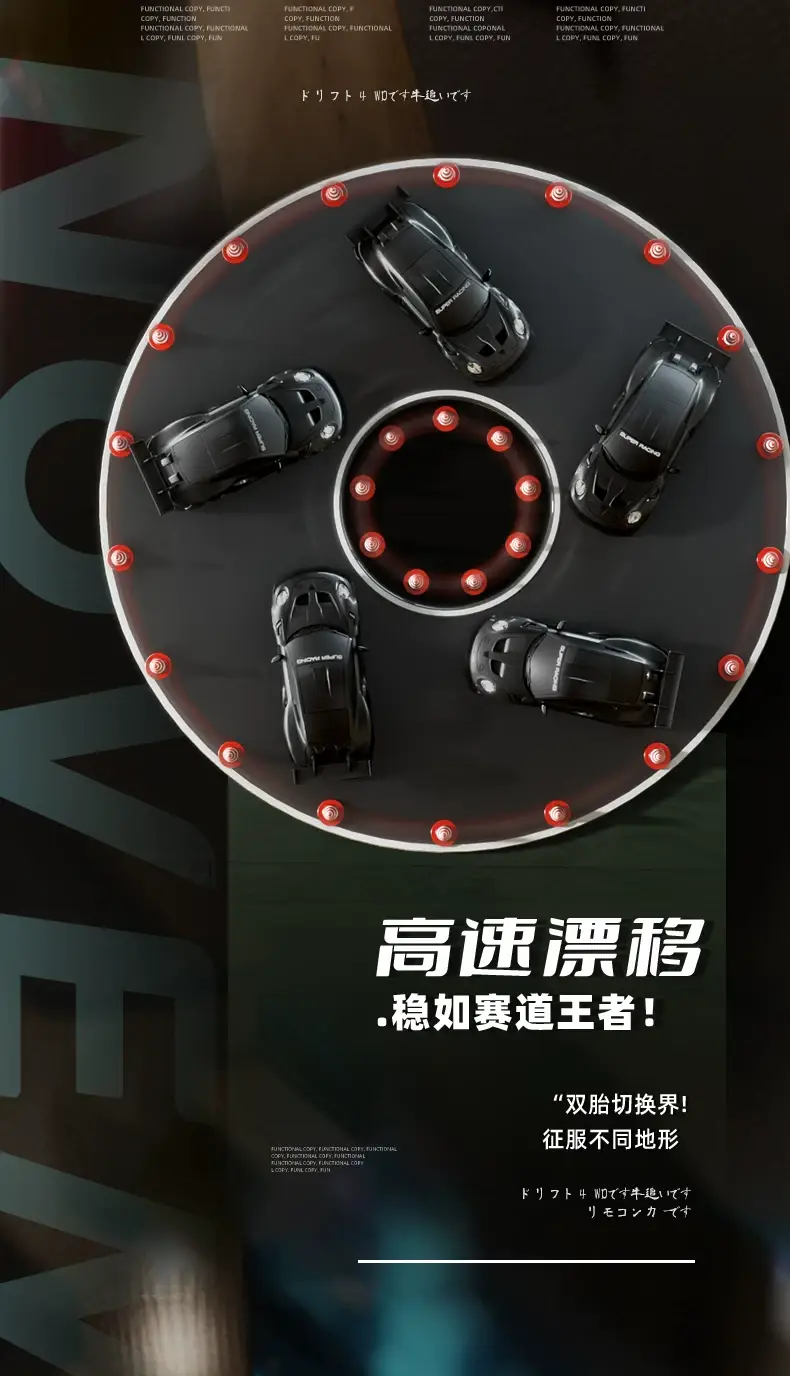 Rc Remote Control Car Toy for Boys Su7 High-Speed Four-Wheel Drive Drift Racing Black Technology Children's 5 New — feature 6