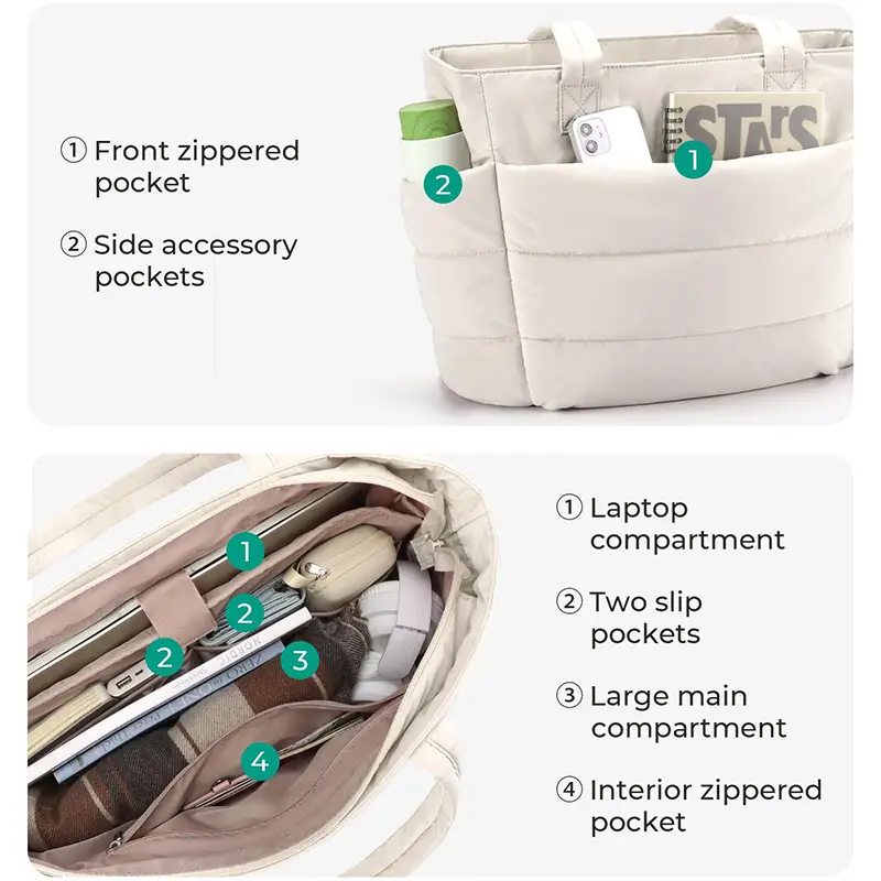 Large Capacity Cross-Border Women's Tote Bag Multi-Functional Storage Bag