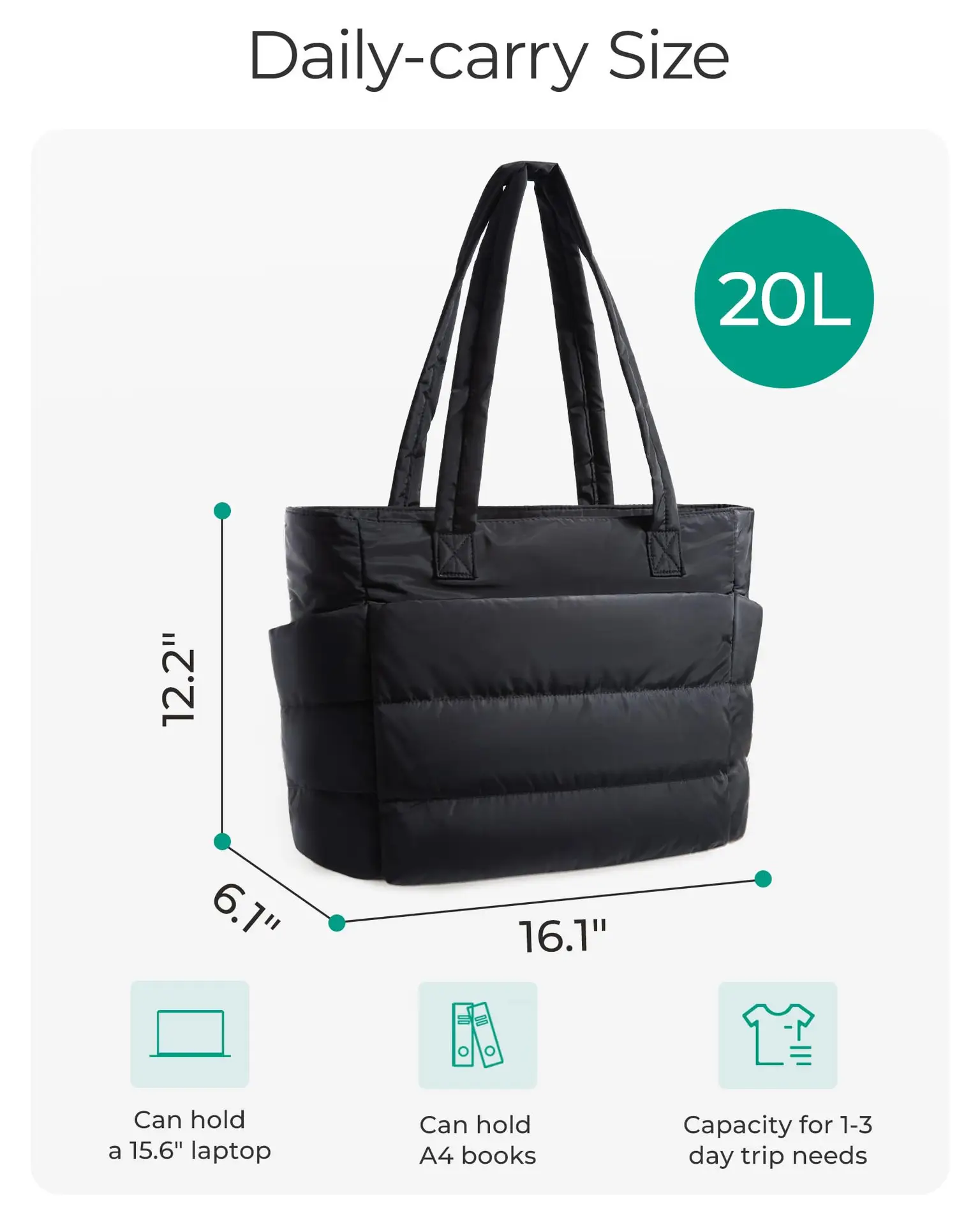 Large Capacity Cross-Border Women's Tote Bag Multi-Functional Storage Bag — feature 22