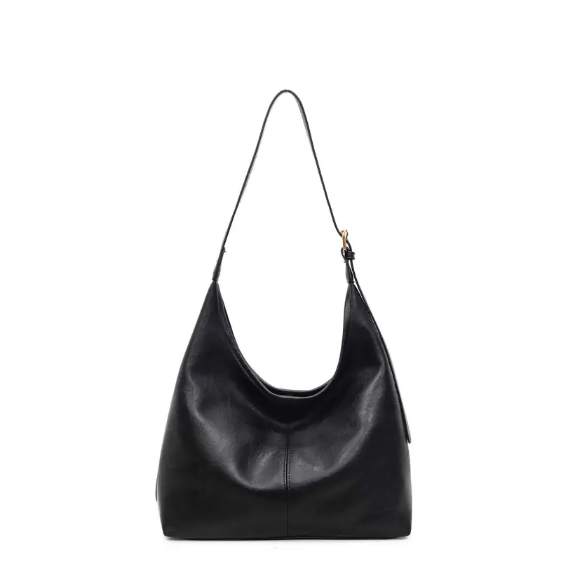 Women's Large Capacity Leather Tote Bag Brown
