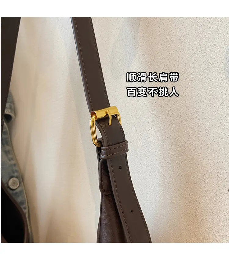Women's Large Capacity Leather Tote Bag Brown — feature 3