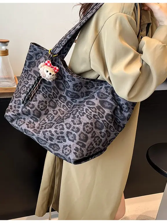 2025 Leopard Print Large Tote Bag for Women