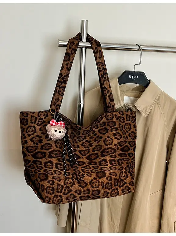 2025 Leopard Print Large Tote Bag for Women