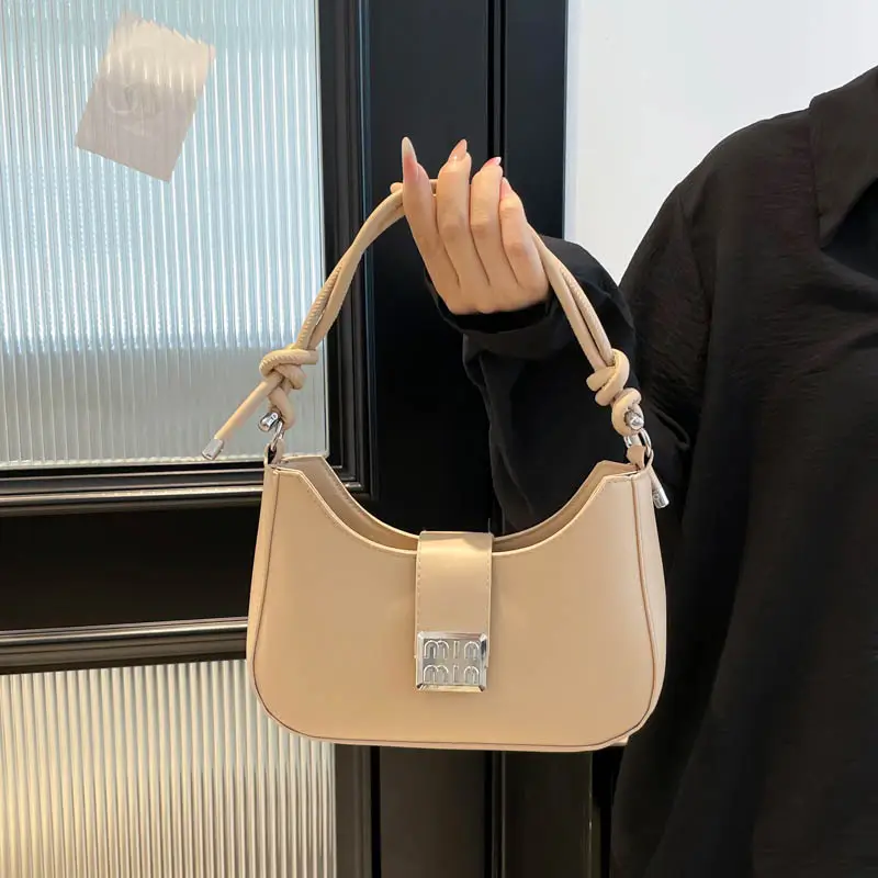 Black French Fashion Small Square Shoulder Bag 2025
