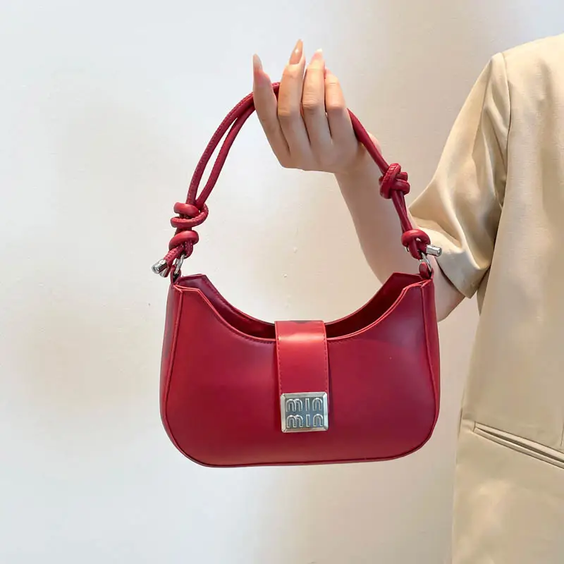 Black French Fashion Small Square Shoulder Bag 2025