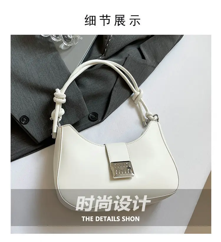 Black French Fashion Small Square Shoulder Bag 2025 — feature 3
