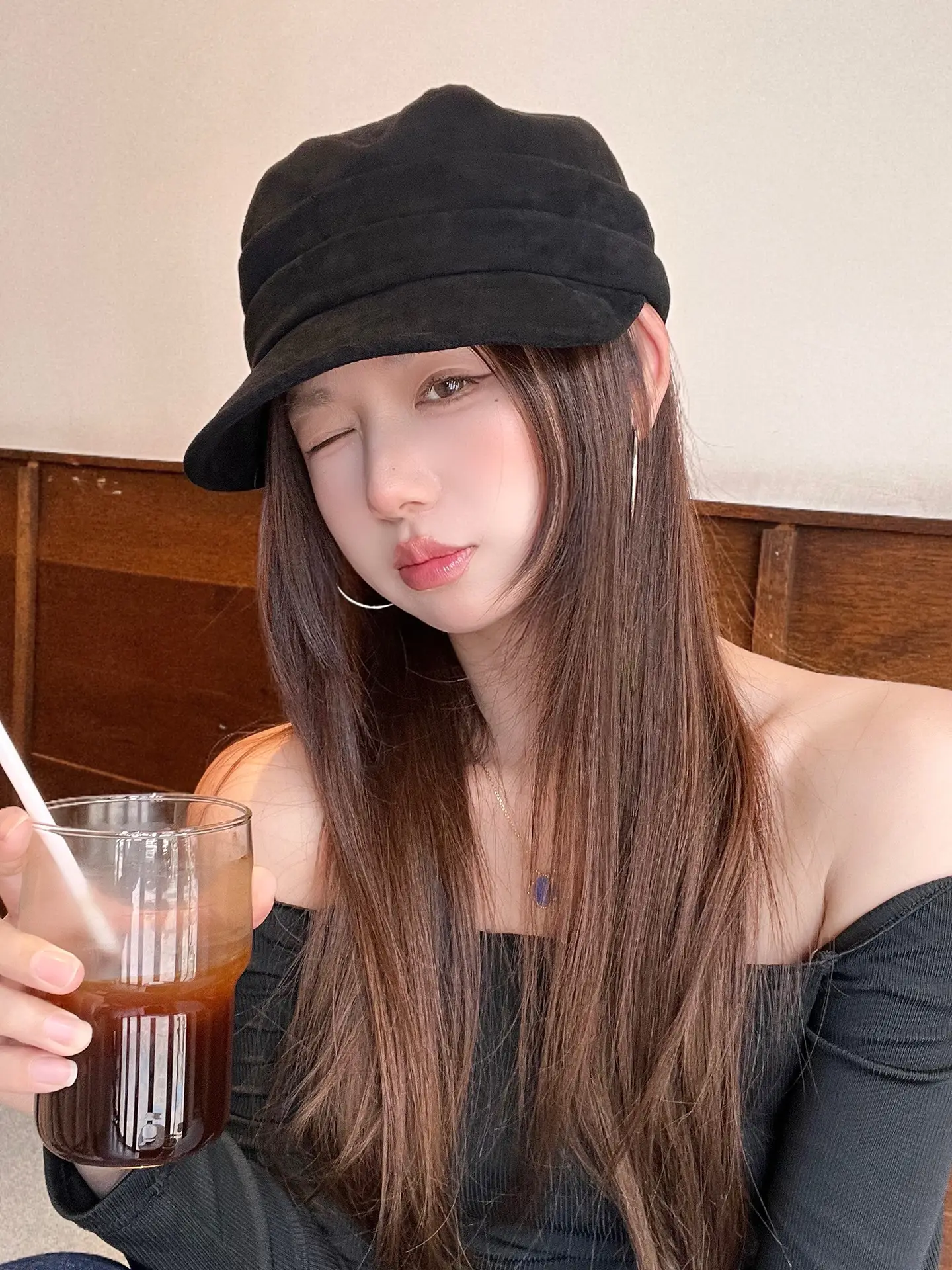 Women Wool Bucket Hat Maroon Soft Wool — feature 5