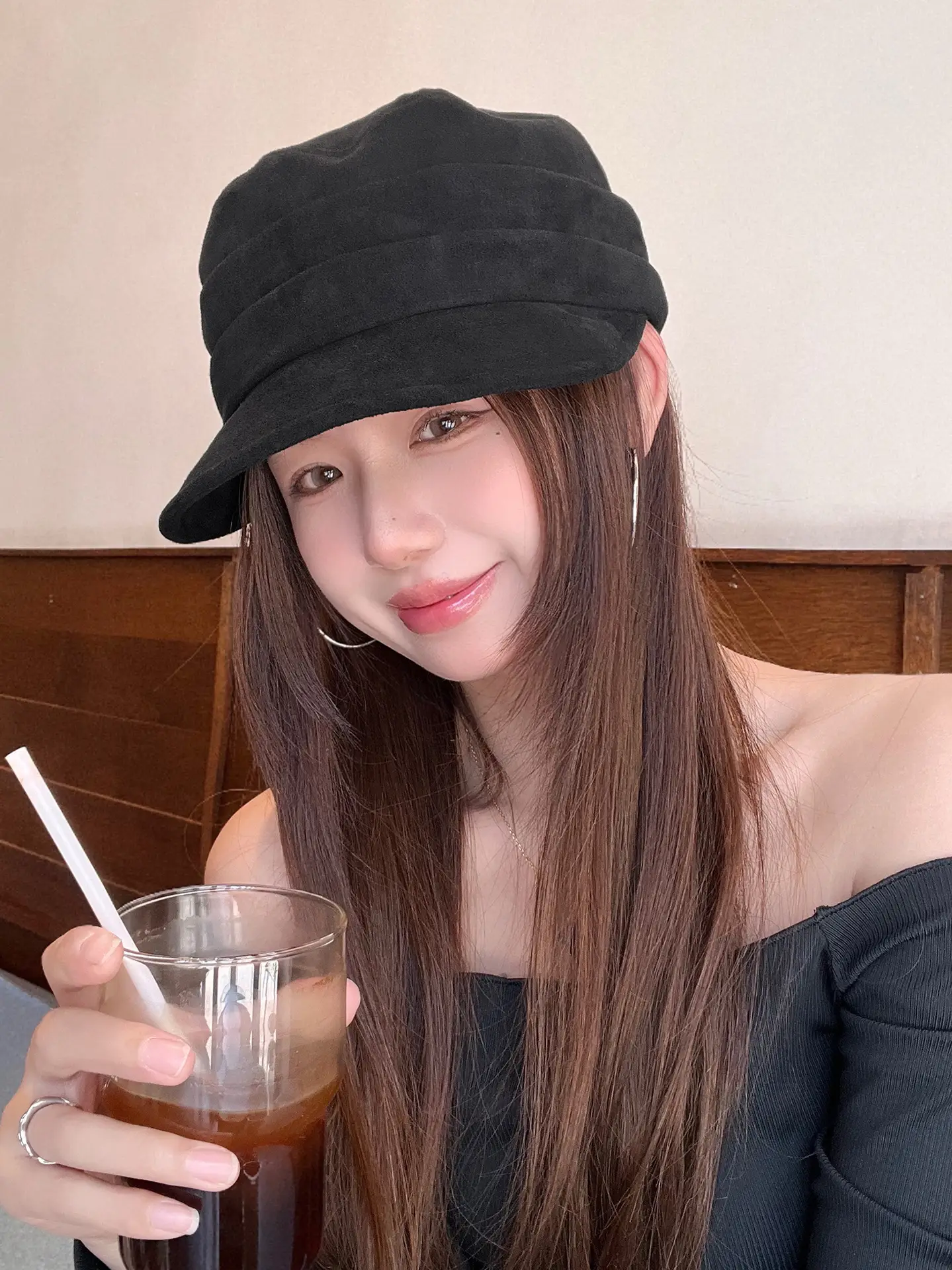 Women Wool Bucket Hat Maroon Soft Wool — feature 6