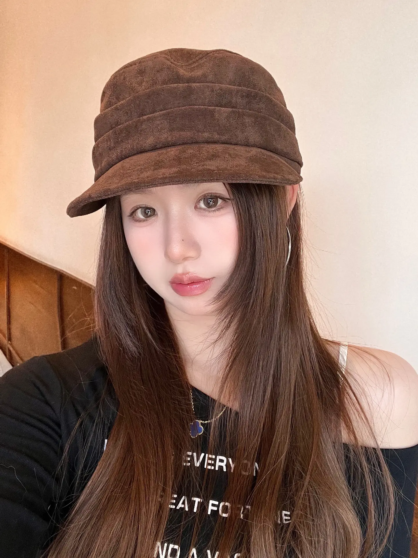 Women Wool Bucket Hat Maroon Soft Wool — feature 9