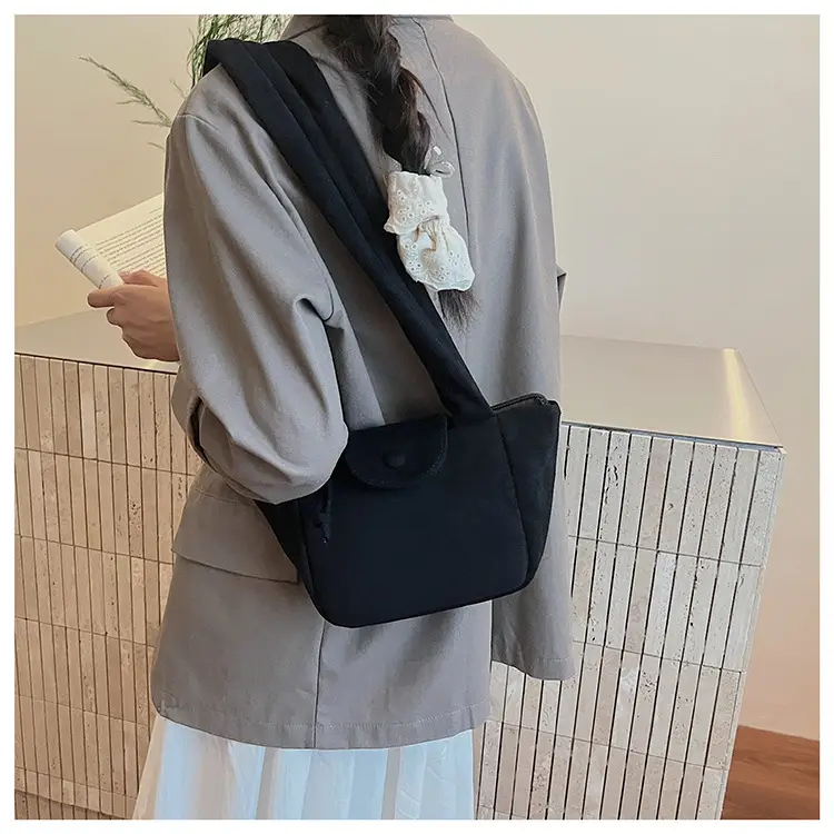 Women Suede Pleated Bag Brown Winter 2025 — feature 14