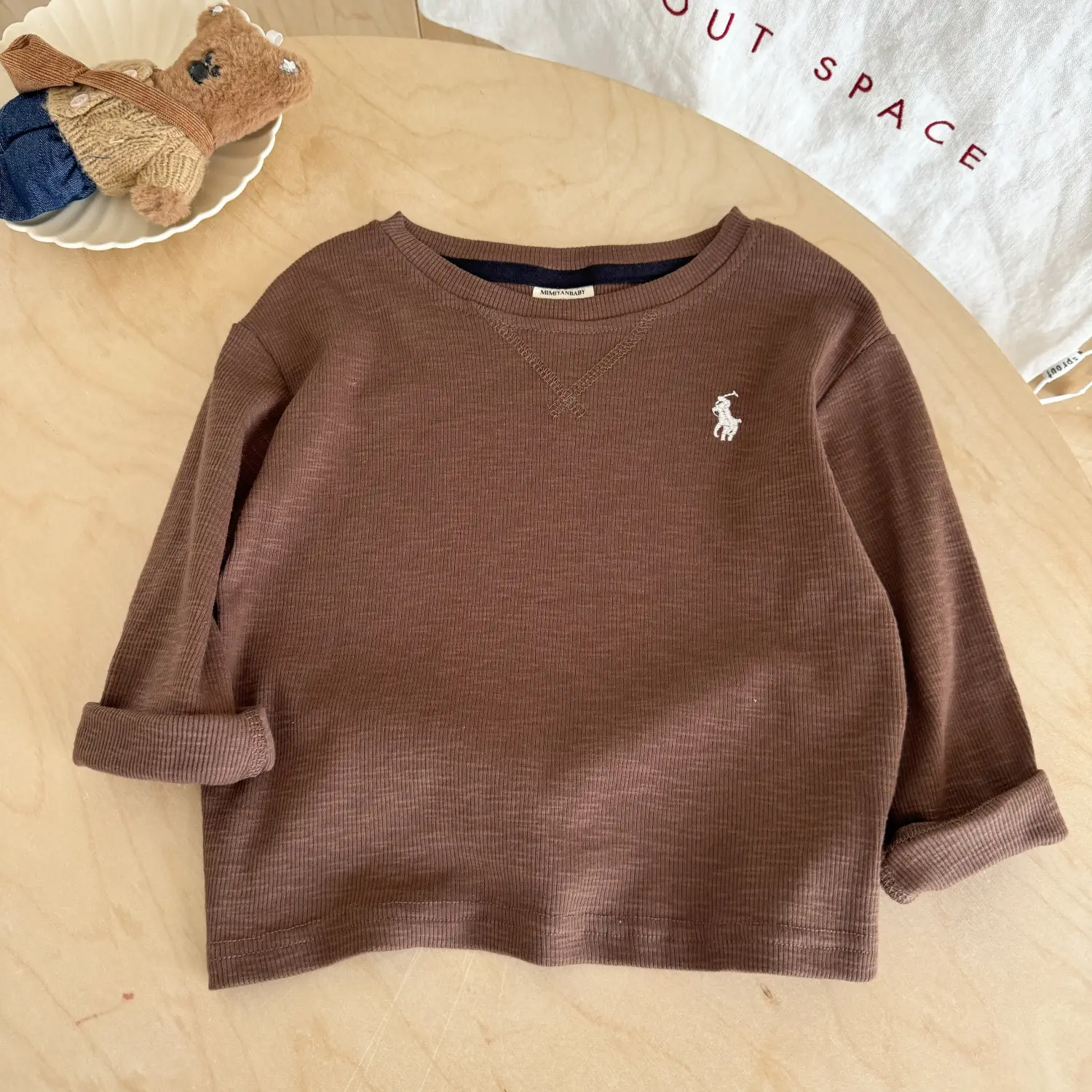 White Long Sleeve T-Shirt for Boys 2025 Spring Autumn